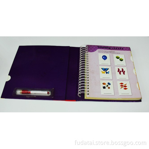 Write slide and wipe board book